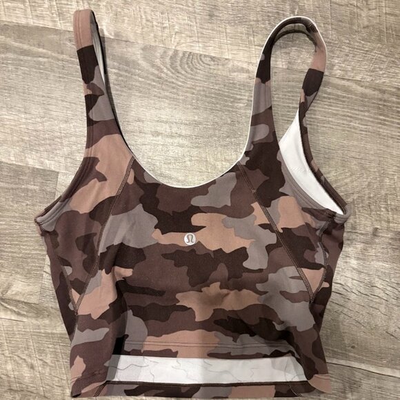 Lululemon Camo Sports Bra (Brown/Gray Print) - Picture 2 of 2